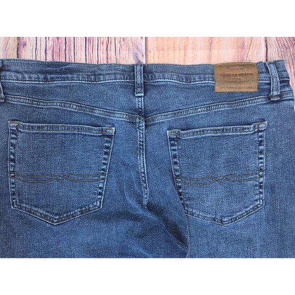 Lucky Brand 121 Slim Fit Mens Jeans 38x32 Medium Wash Jeans - Picture 7 of 9